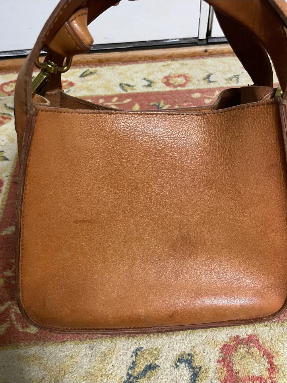 Madewell The Sydney Classic Tan Leather Crossbody Bag
